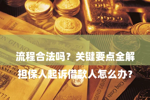 北京

担保人起诉借款人怎么办？流程合法吗？关键要点全解析
